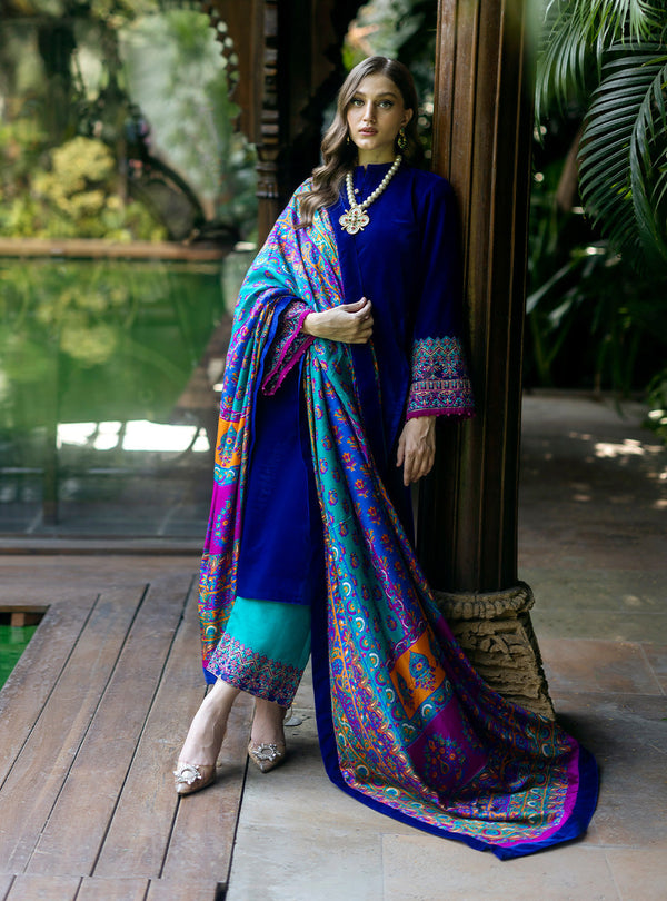 Zainab Chottani | Makhmal Luxe Pret | Shafaq by Zainab Chottani - Designer Dress - Type: Ladies Clothes - Available at Libayah - 100% Original