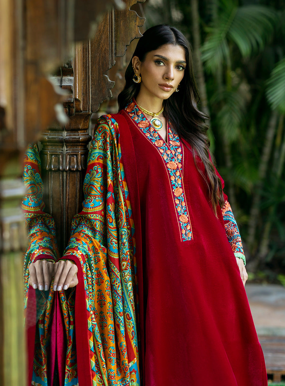 Zainab Chottani | Makhmal Luxe Pret | Shehla by Zainab Chottani - Designer Dress - Type: Ladies Clothes - Available at Libayah - 100% Original