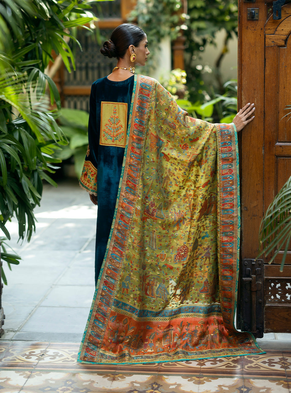 Zainab Chottani | Makhmal Luxe Pret | Soltani by Zainab Chottani - Designer Dress - Type: Ladies Clothes - Available at Libayah - 100% Original