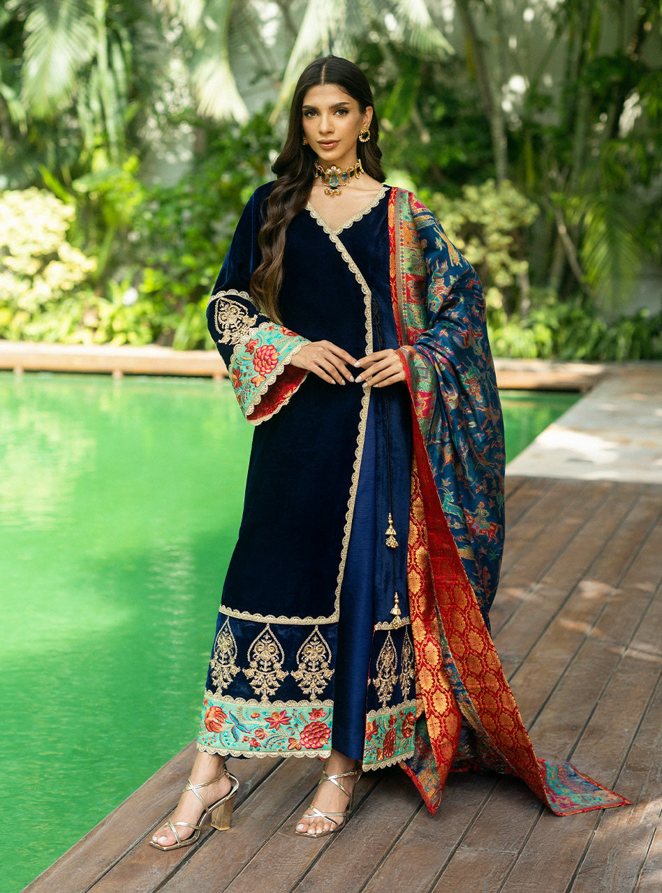 Zainab Chottani | Makhmal Luxe Pret | Farrin by Zainab Chottani - Designer Dress - Type: Ladies Clothes - Available at Libayah - 100% Original