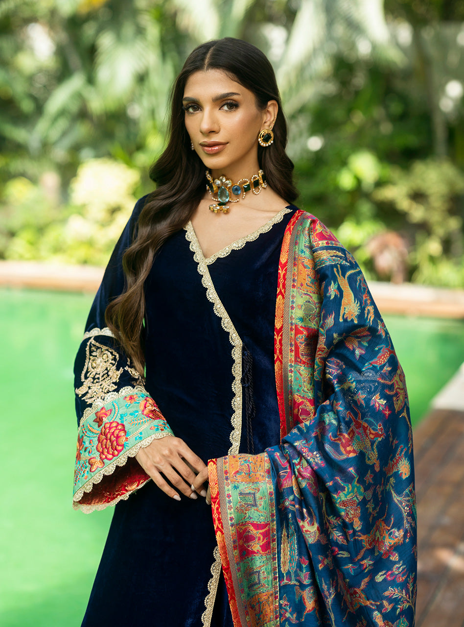 Zainab Chottani | Makhmal Luxe Pret | Farrin by Zainab Chottani - Designer Dress - Type: Ladies Clothes - Available at Libayah - 100% Original
