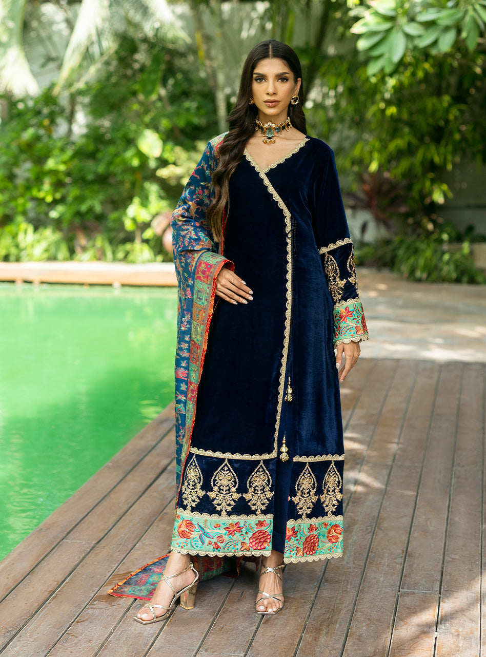 Zainab Chottani | Makhmal Luxe Pret | Farrin by Zainab Chottani - Designer Dress - Type: Ladies Clothes - Available at Libayah - 100% Original
