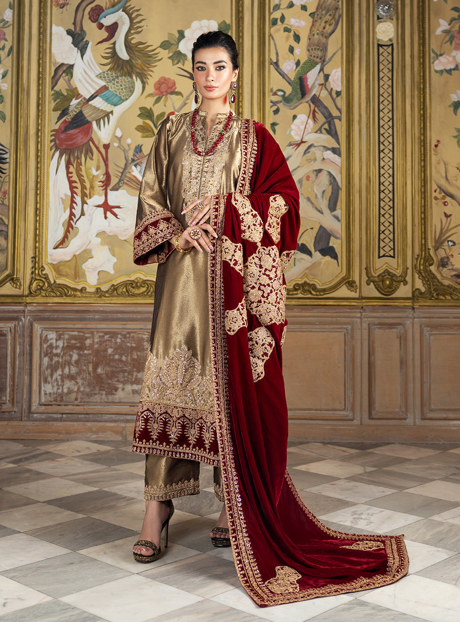 Zainab Chottani | Velvet Formals 24 | Zerlin by Zainab Chottani - Designer Dress - Type: Ladies Clothes - Available at Libayah - 100% Original