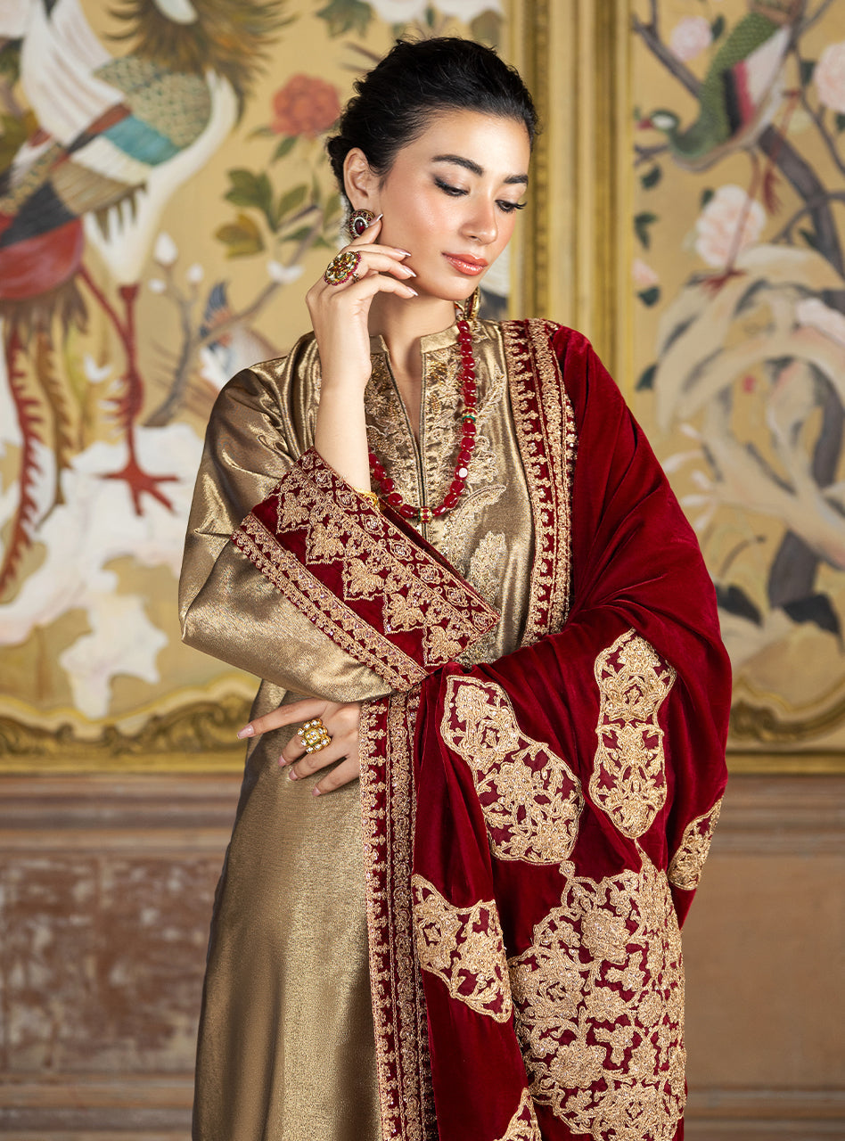 Zainab Chottani | Velvet Formals 24 | Zerlin by Zainab Chottani - Designer Dress - Type: Ladies Clothes - Available at Libayah - 100% Original