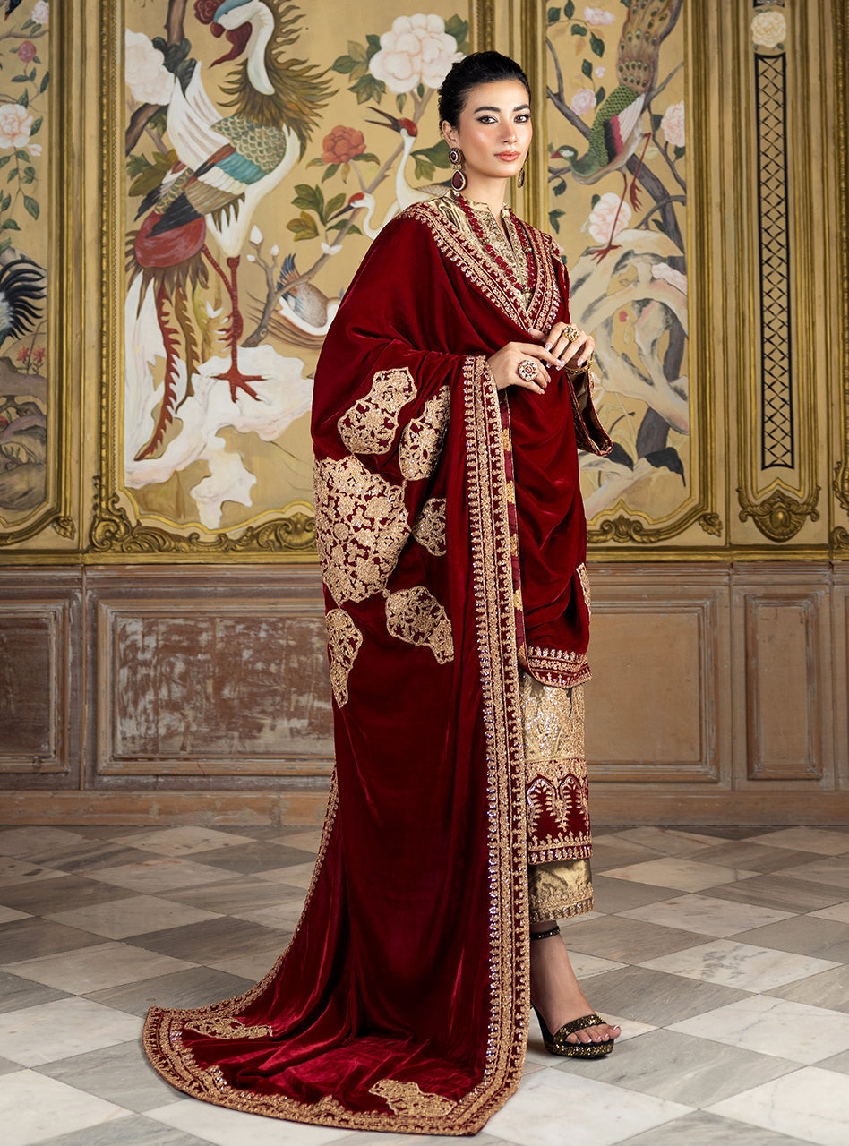 Zainab Chottani | Velvet Formals 24 | Zerlin by Zainab Chottani - Designer Dress - Type: Ladies Clothes - Available at Libayah - 100% Original