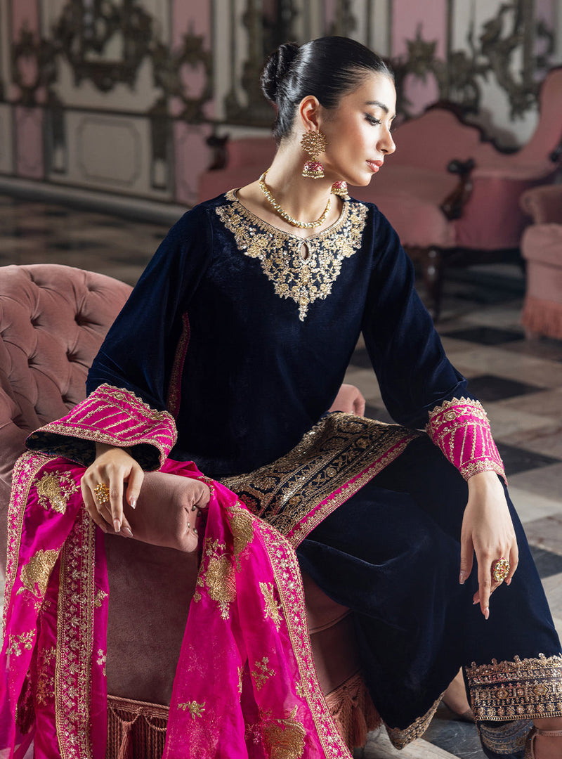 Zainab Chottani | Velvet Formals 24 | Tara by Zainab Chottani - Designer Dress - Type: Ladies Clothes - Available at Libayah - 100% Original