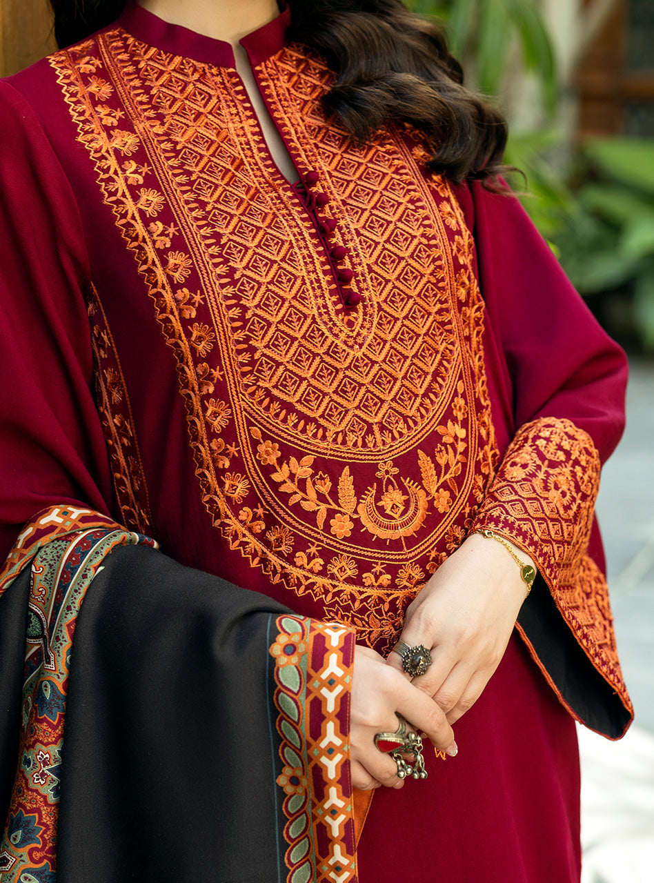 Zainab Chottani | Winter Shawls 24 |  Sila by Zainab Chottani - Designer Dress - Type: Ladies Clothes - Available at Libayah - 100% Original