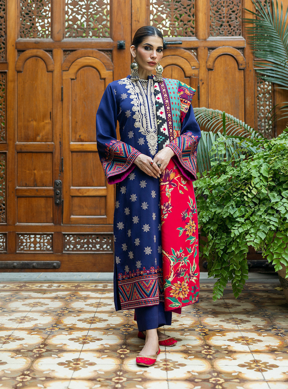 Zainab Chottani | Winter Shawls 24 |Maya by Zainab Chottani - Designer Dress - Type: Ladies Clothes - Available at Libayah - 100% Original