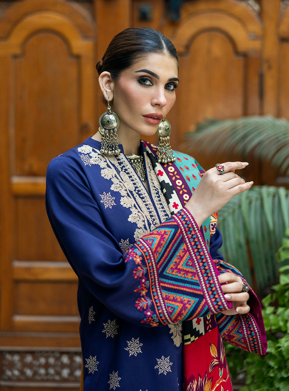 Zainab Chottani | Winter Shawls 24 |Maya by Zainab Chottani - Designer Dress - Type: Ladies Clothes - Available at Libayah - 100% Original