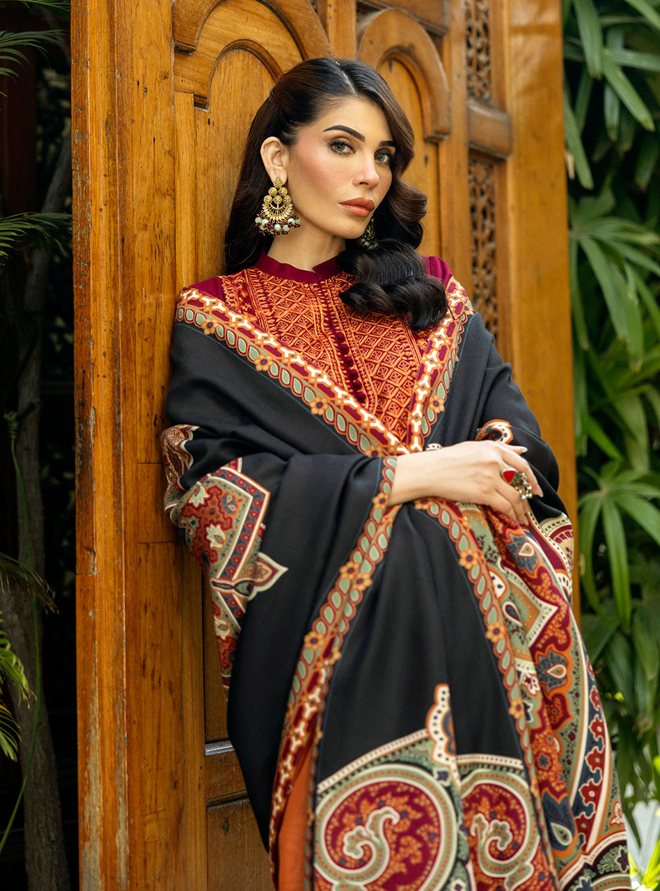 Zainab Chottani | Winter Shawls 24 |  Sila by Zainab Chottani - Designer Dress - Type: Ladies Clothes - Available at Libayah - 100% Original