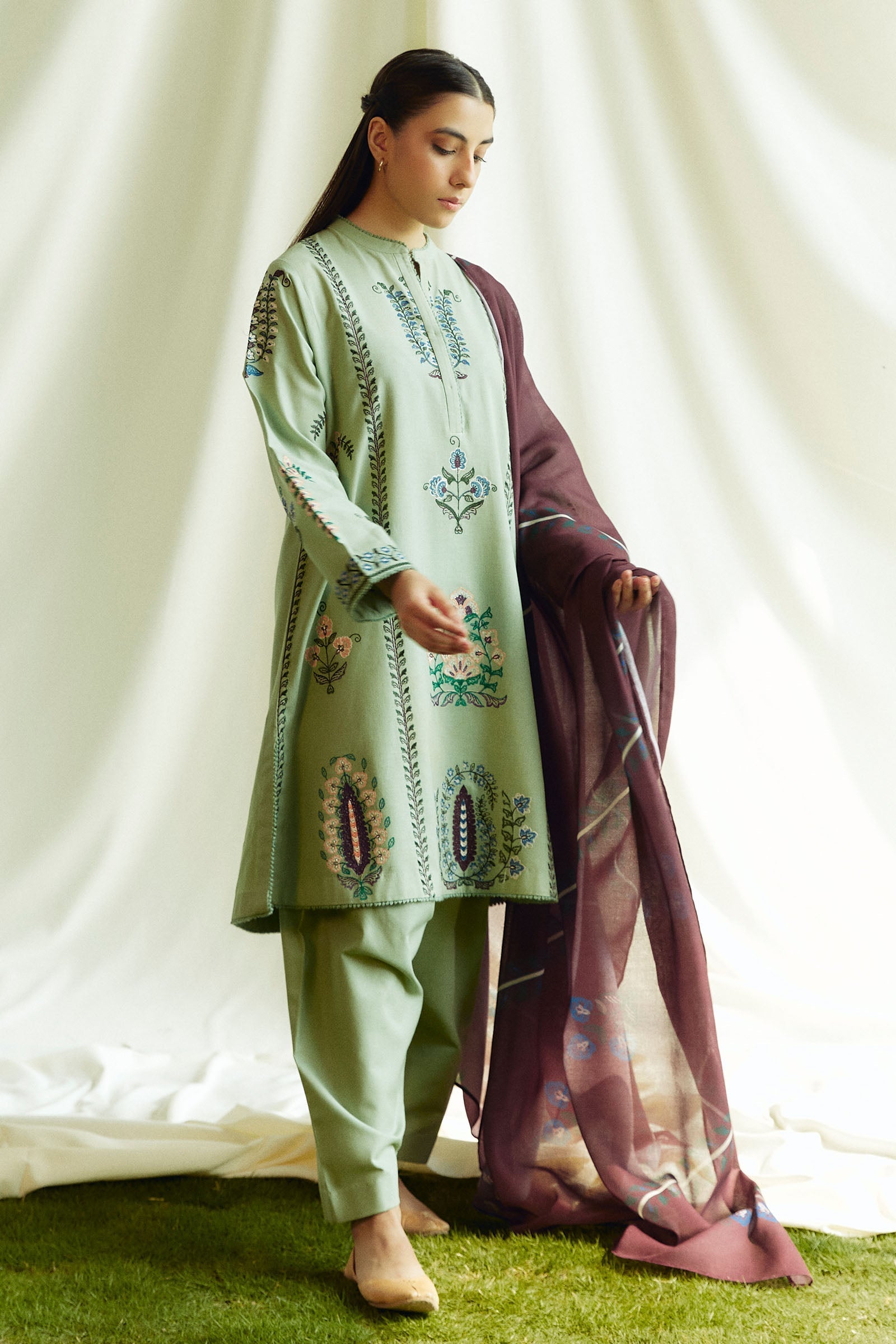 Zara Shahjahan | Coco Winter 24 | Pearl-3B by Zara Shahjahan - Designer Dress - Type: Ladies Clothes - Available at Libayah - 100% Original