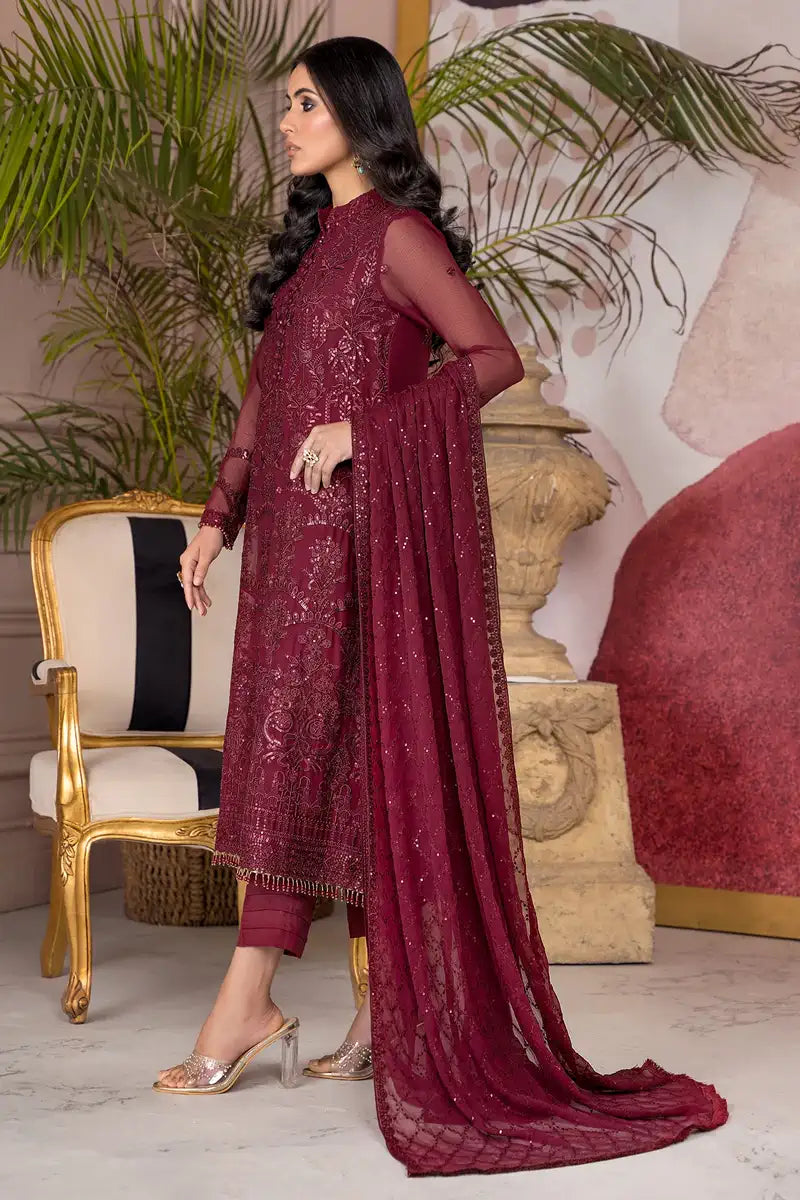 Zarif | Afreen Formals | ZA 04 MULBERRY by Zarif - Designer Dress - Type: Ladies Clothes - Available at Libayah - 100% Original