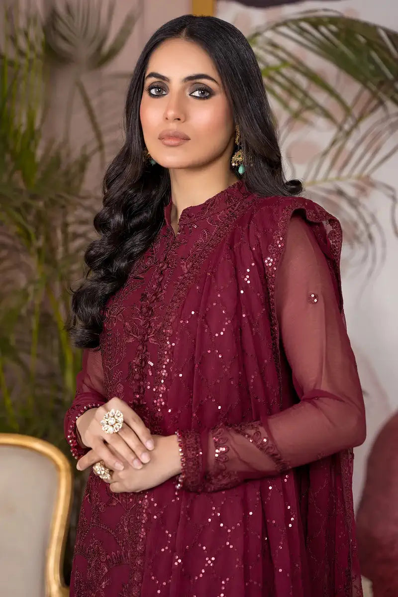 Zarif | Afreen Formals | ZA 04 MULBERRY by Zarif - Designer Dress - Type: Ladies Clothes - Available at Libayah - 100% Original