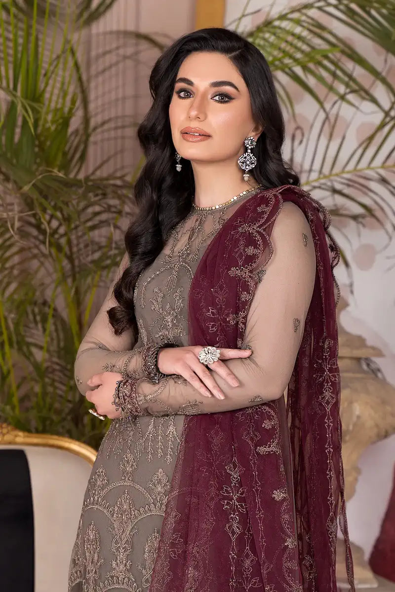Zarif | Afreen Formals | ZA 10 DOVE by Zarif - Designer Dress - Type: Ladies Clothes - Available at Libayah - 100% Original