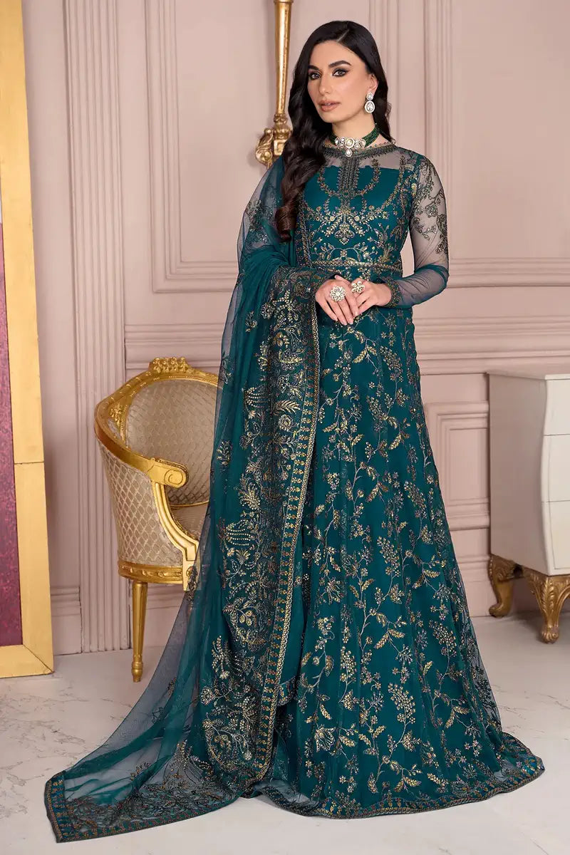 Zarif | Afreen Formals | ZA 01 EVERGREEN by Zarif - Designer Dress - Type: Ladies Clothes - Available at Libayah - 100% Original