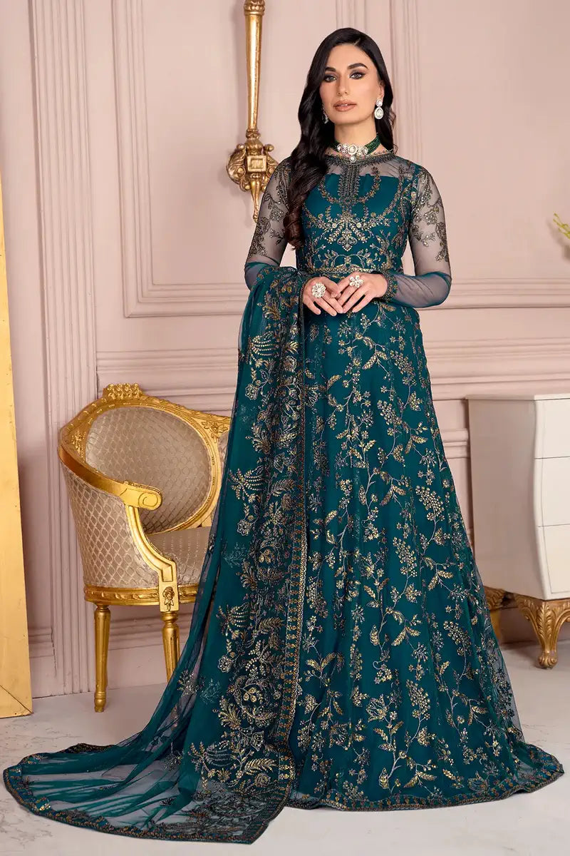Zarif | Afreen Formals | ZA 01 EVERGREEN by Zarif - Designer Dress - Type: Ladies Clothes - Available at Libayah - 100% Original
