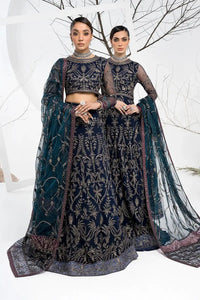Zarif | LA CELESTE LUXURY Formals | ZLC 01 BLUEBERRY by Zarif - Designer Dress - Type: Ladies Clothes - Available at Libayah - 100% Original