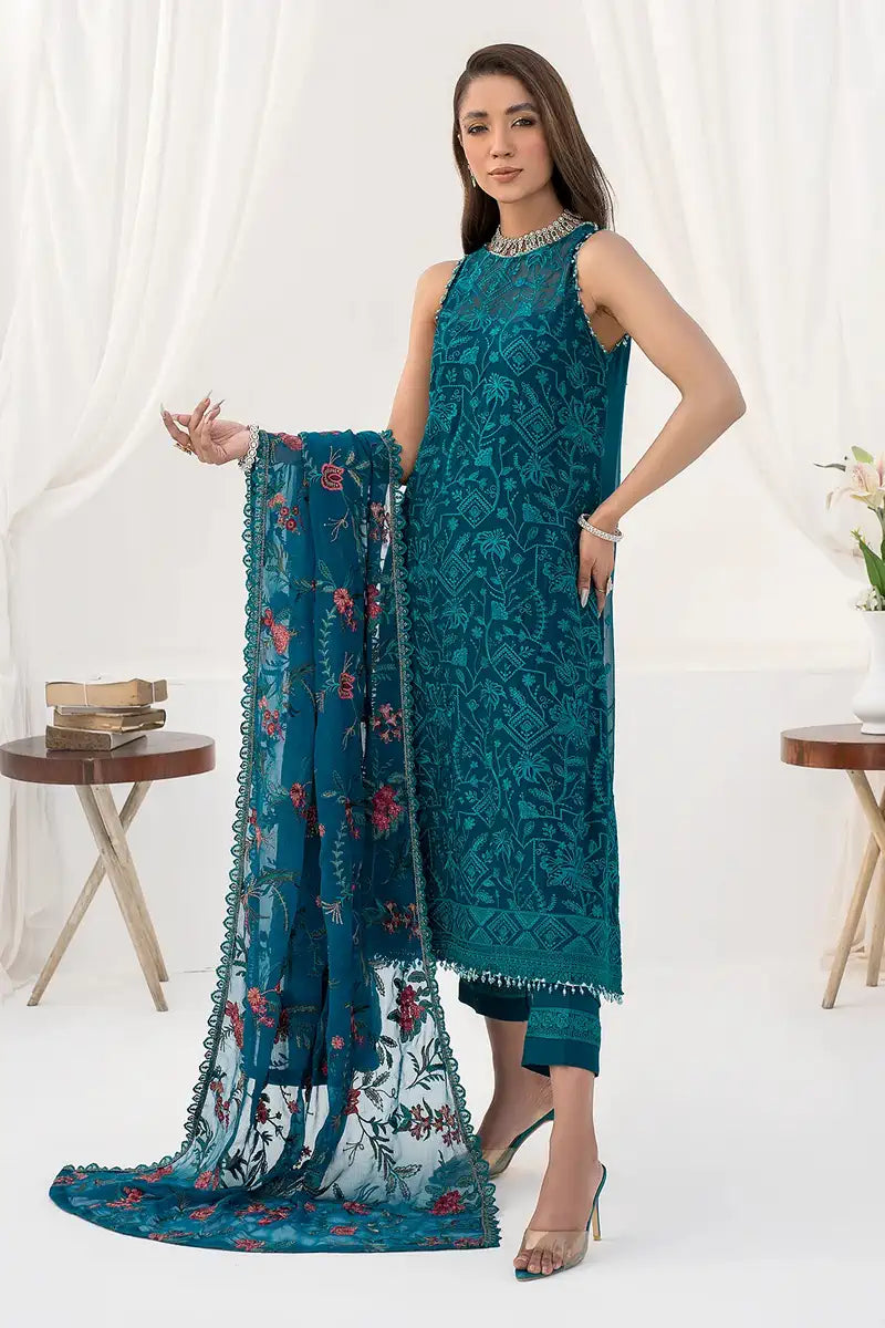 Zarif | LA CELESTE LUXURY Formals | ZLC 03 GARDENIA by Zarif - Designer Dress - Type: Ladies Clothes - Available at Libayah - 100% Original