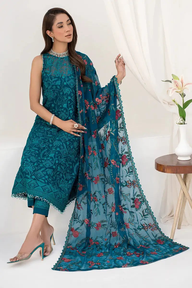 Zarif | LA CELESTE LUXURY Formals | ZLC 03 GARDENIA by Zarif - Designer Dress - Type: Ladies Clothes - Available at Libayah - 100% Original