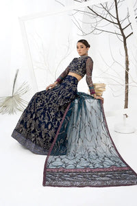 Zarif | LA CELESTE LUXURY Formals | ZLC 01 BLUEBERRY by Zarif - Designer Dress - Type: Ladies Clothes - Available at Libayah - 100% Original