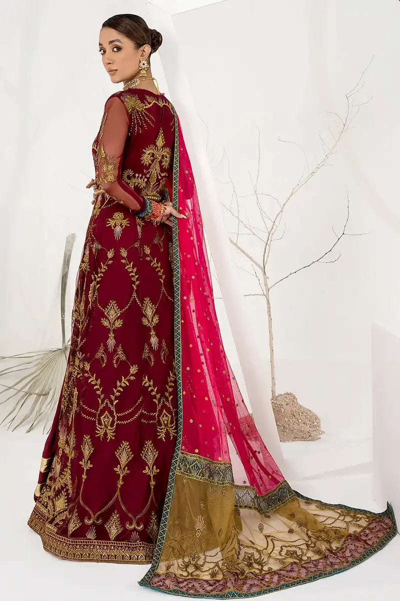 Zarif | LA CELESTE LUXURY Formals | ZLC 04 BURNT ROSE by Zarif - Designer Dress - Type: Ladies Clothes - Available at Libayah - 100% Original
