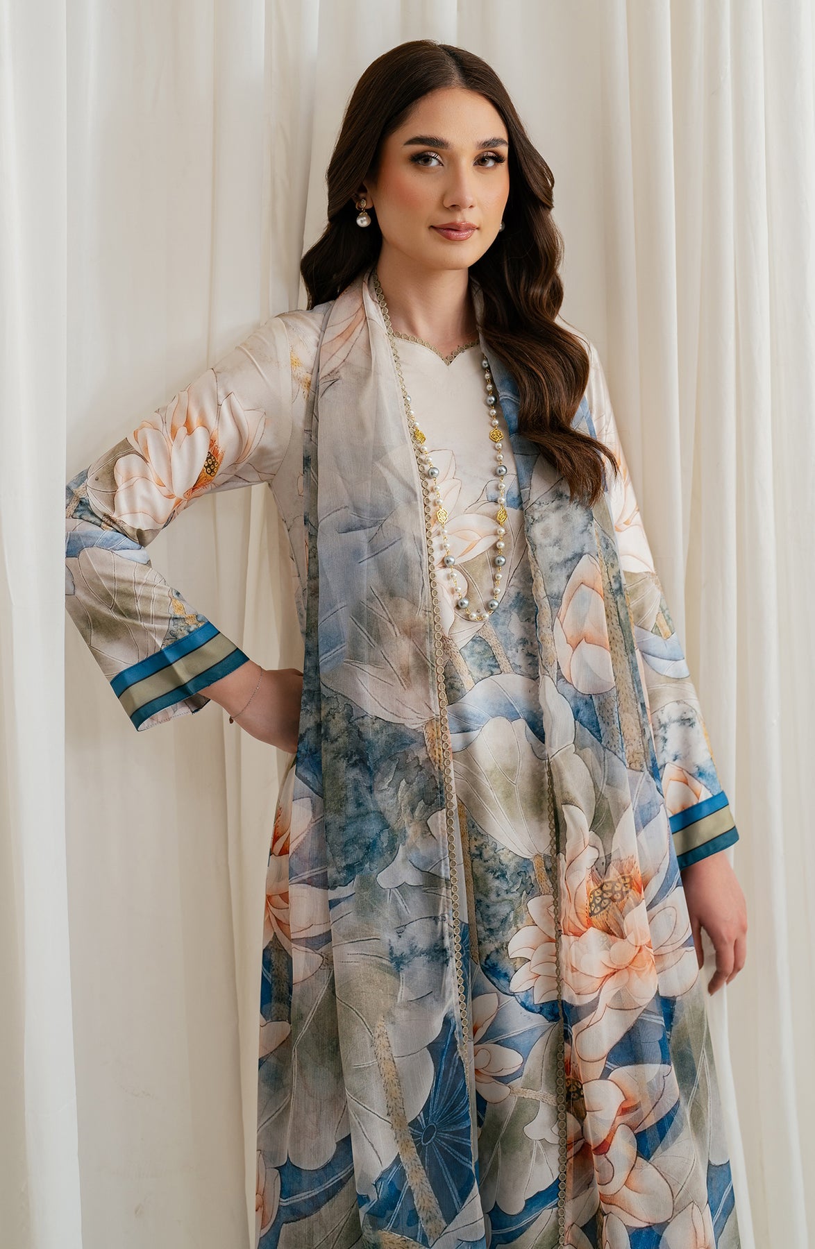 Zarif | Prints 24 |  ZGS 03 ASLAAN by Zarif - Designer Dress - Type: Ladies Clothes - Available at Libayah - 100% Original
