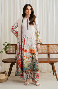 Zarif | Prints 24 |  ZGS 01 CREAM by Zarif - Designer Dress - Type: Ladies Clothes - Available at Libayah - 100% Original