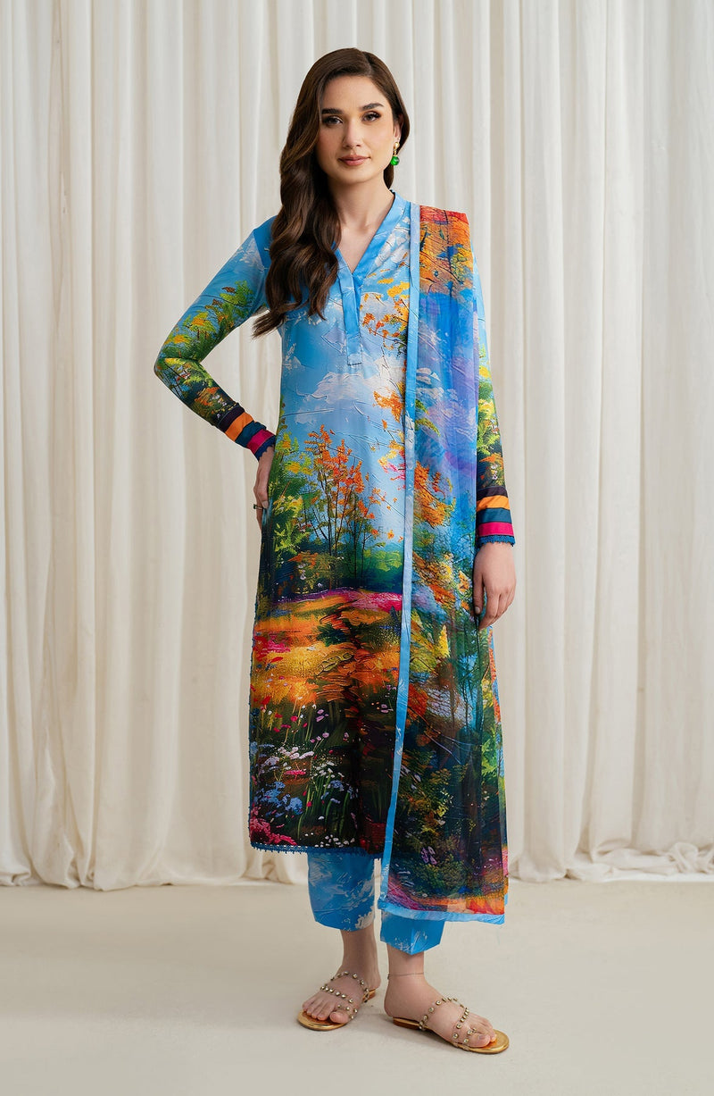 Zarif | Prints 24 |  ZGS 11 GEORGIA by Zarif - Designer Dress - Type: Ladies Clothes - Available at Libayah - 100% Original