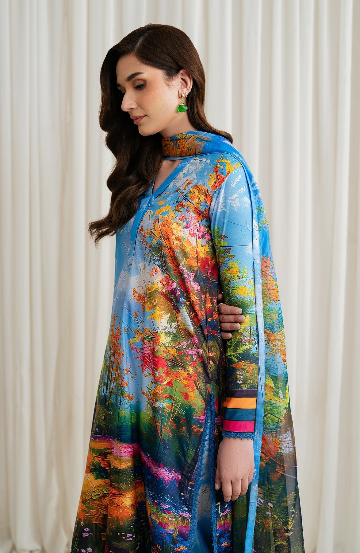 Zarif | Prints 24 |  ZGS 11 GEORGIA by Zarif - Designer Dress - Type: Ladies Clothes - Available at Libayah - 100% Original