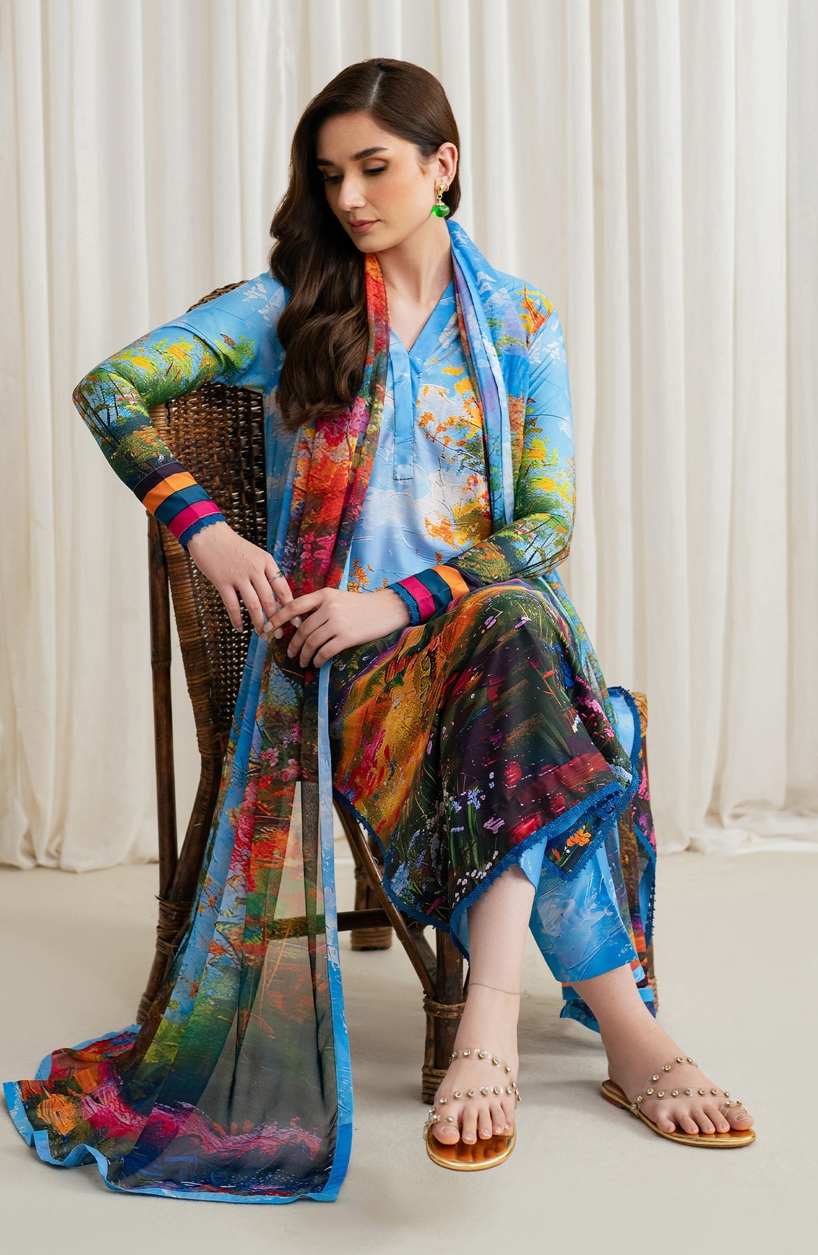 Zarif | Prints 24 |  ZGS 11 GEORGIA by Zarif - Designer Dress - Type: Ladies Clothes - Available at Libayah - 100% Original