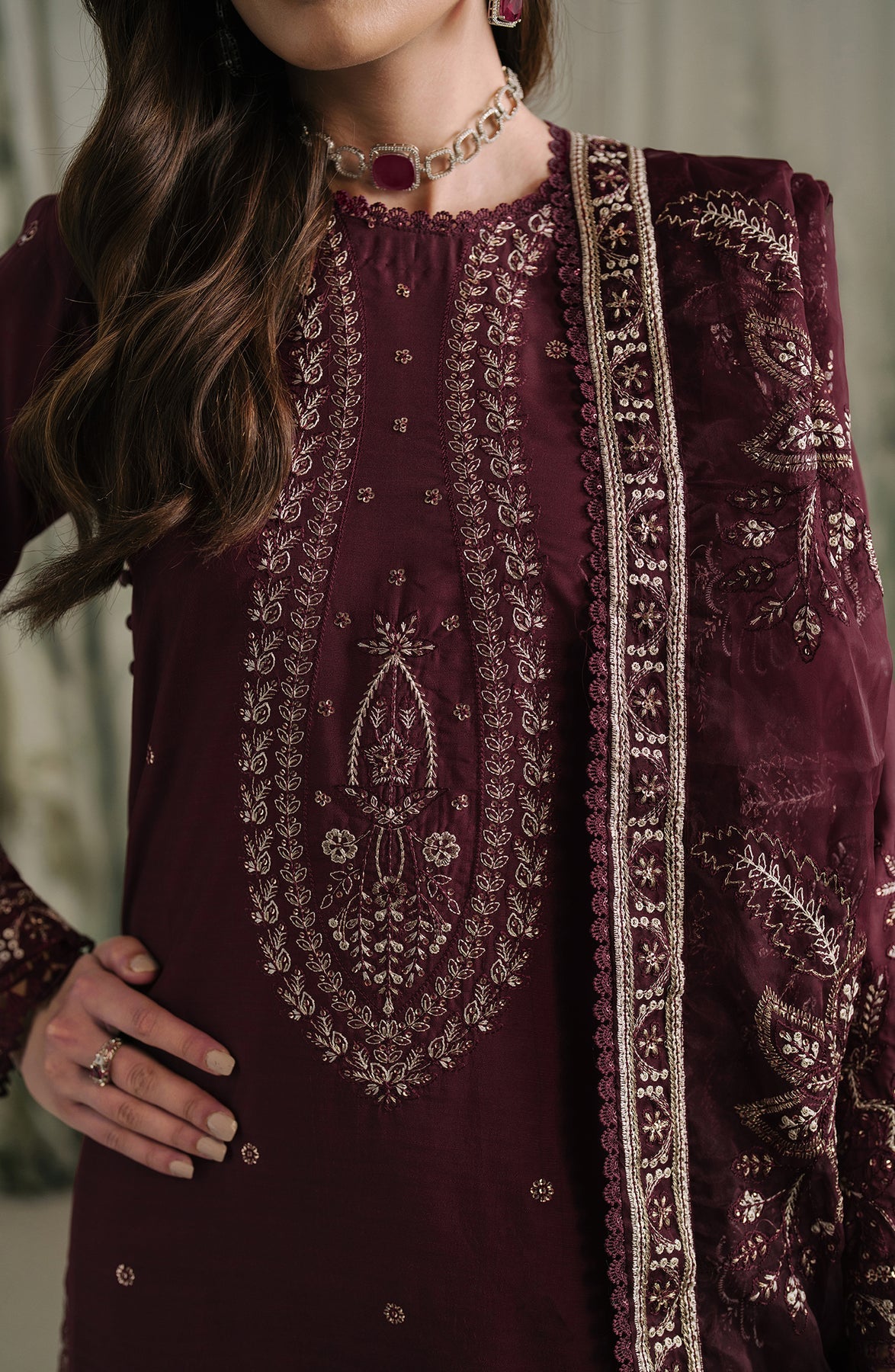 Zarif | Raw Silk | ZRF-RW-04 LIANA by Zarif - Designer Dress - Type: Ladies Clothes - Available at Libayah - 100% Original