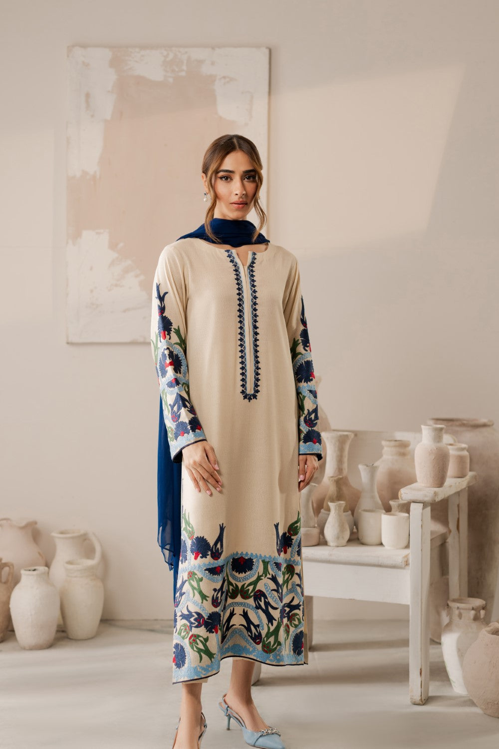 Vintage | Raqsam Winter Drop | Amyrah by Vintage - Designer Dress - Type: Ladies Clothes - Available at Libayah - 100% Original