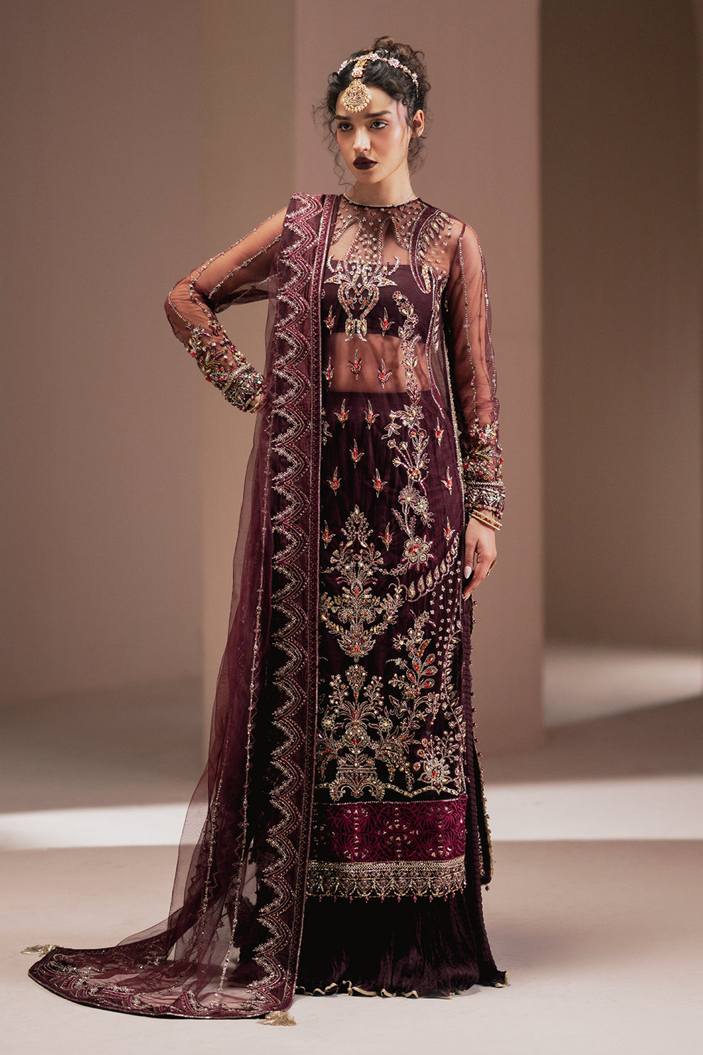 Zarposh | Jahanara Wedding Formals | Nisa by Zarposh - Designer Dress - Type: Ladies Clothes - Available at Libayah - 100% Original