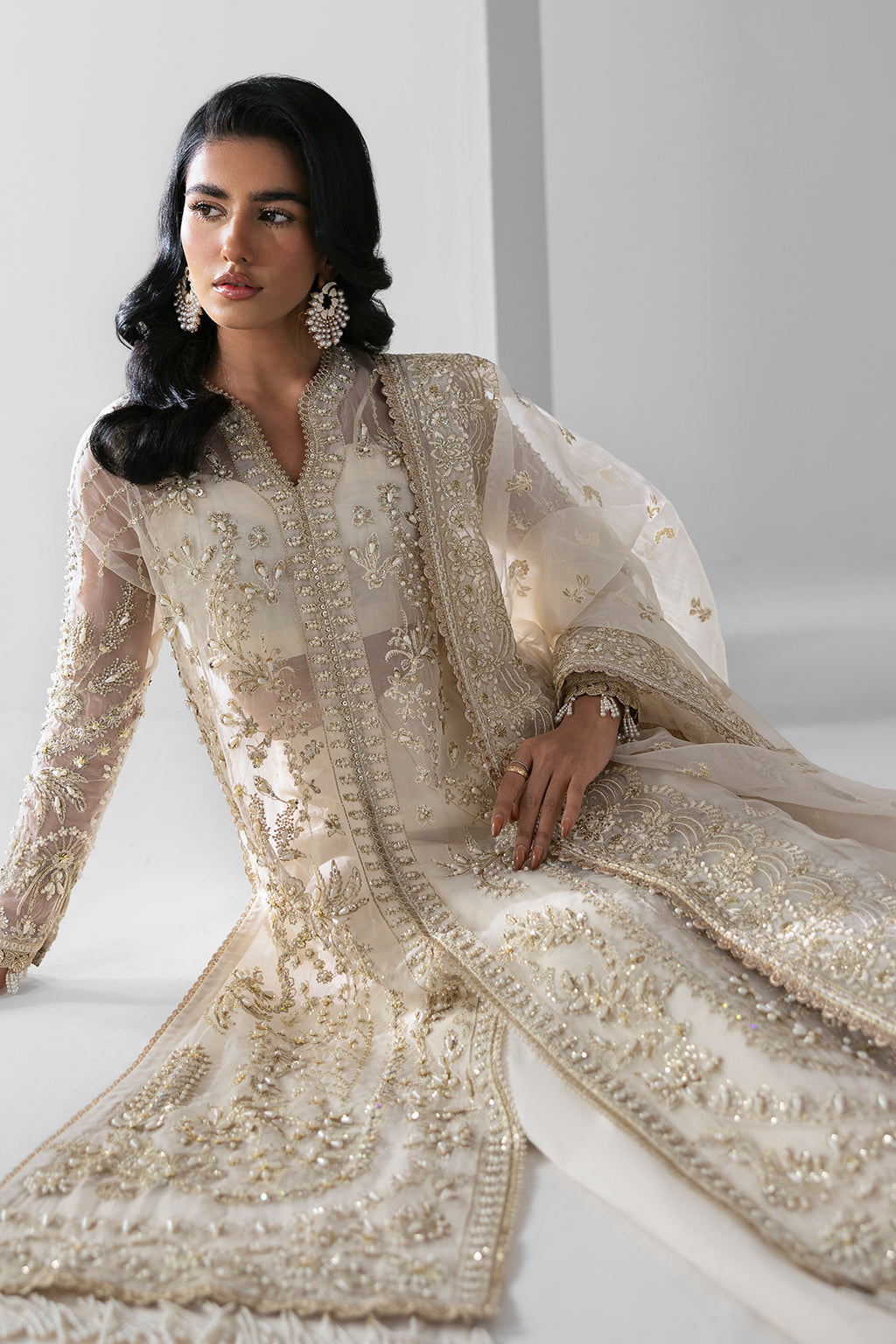 Zarposh | Seraphine Wedding Formals | Eclipse by Zarposh - Designer Dress - Type: Ladies Clothes - Available at Libayah - 100% Original