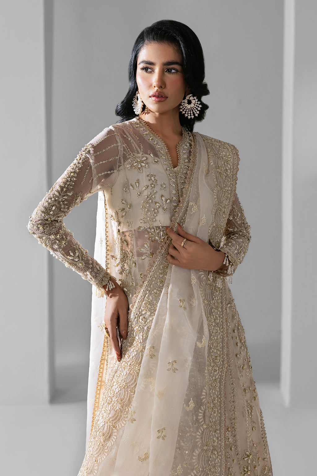 Zarposh | Seraphine Wedding Formals | Eclipse by Zarposh - Designer Dress - Type: Ladies Clothes - Available at Libayah - 100% Original