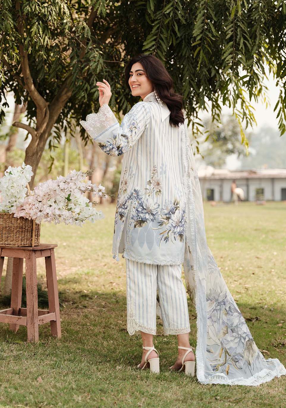 Zarqash | Luxe Lawn 24 | ZQ 15 by Zarqash - Designer Dress - Type: Ladies Clothes - Available at Libayah - 100% Original