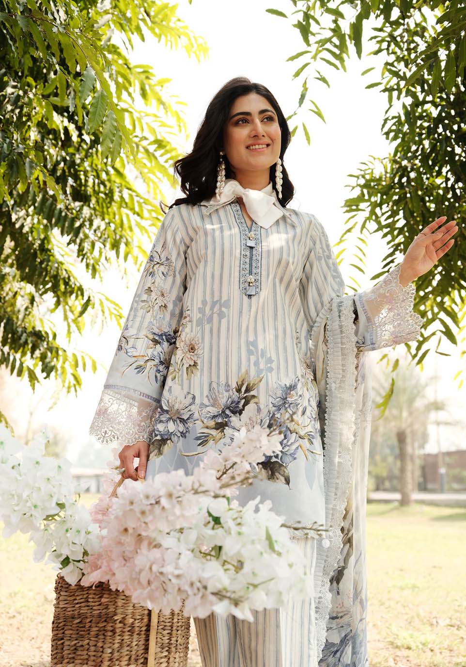 Zarqash | Luxe Lawn 24 | ZQ 15 by Zarqash - Designer Dress - Type: Ladies Clothes - Available at Libayah - 100% Original