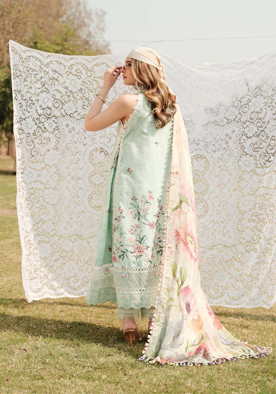 Zarqash | Luxe Lawn 24 | ZQ 8 by Zarqash - Designer Dress - Type: Ladies Clothes - Available at Libayah - 100% Original