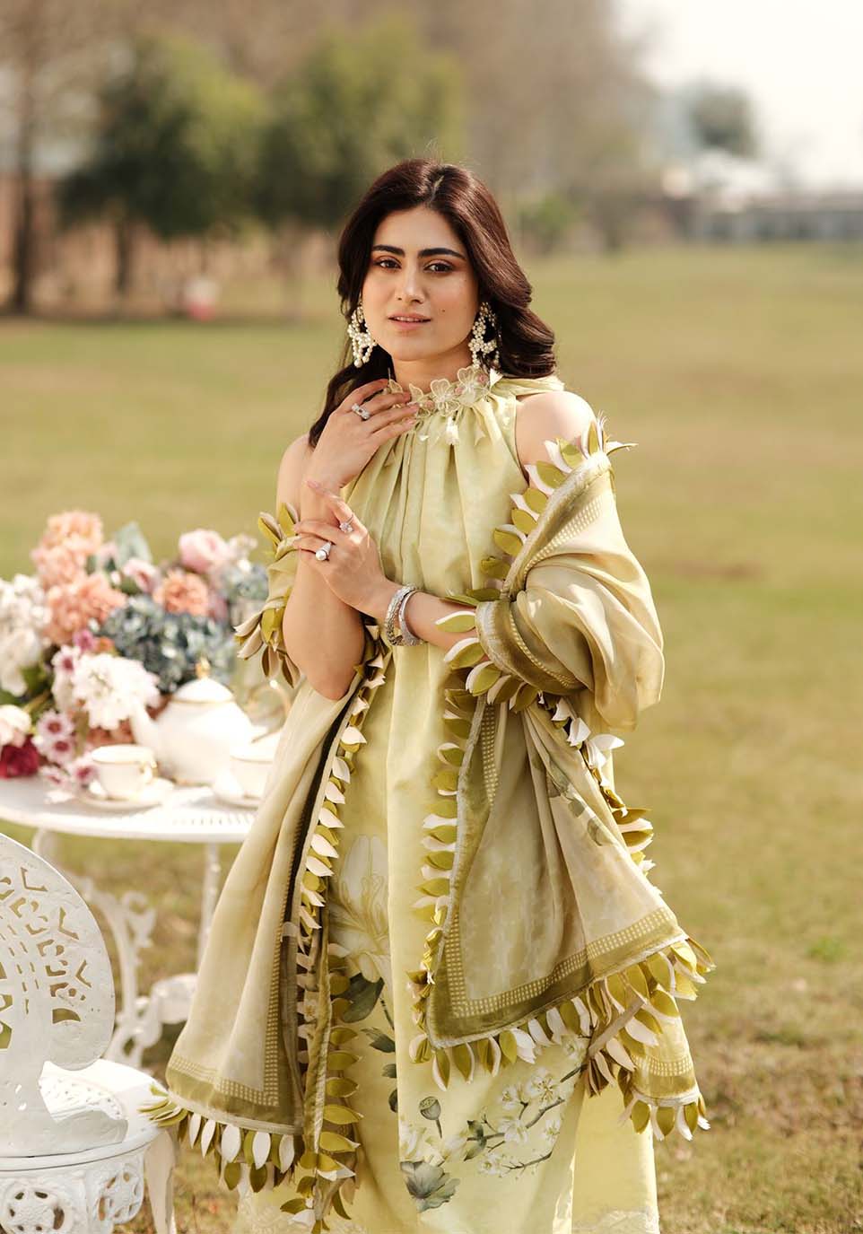 Zarqash | Luxe Lawn 24 | ZQ 13 by Zarqash - Designer Dress - Type: Ladies Clothes - Available at Libayah - 100% Original