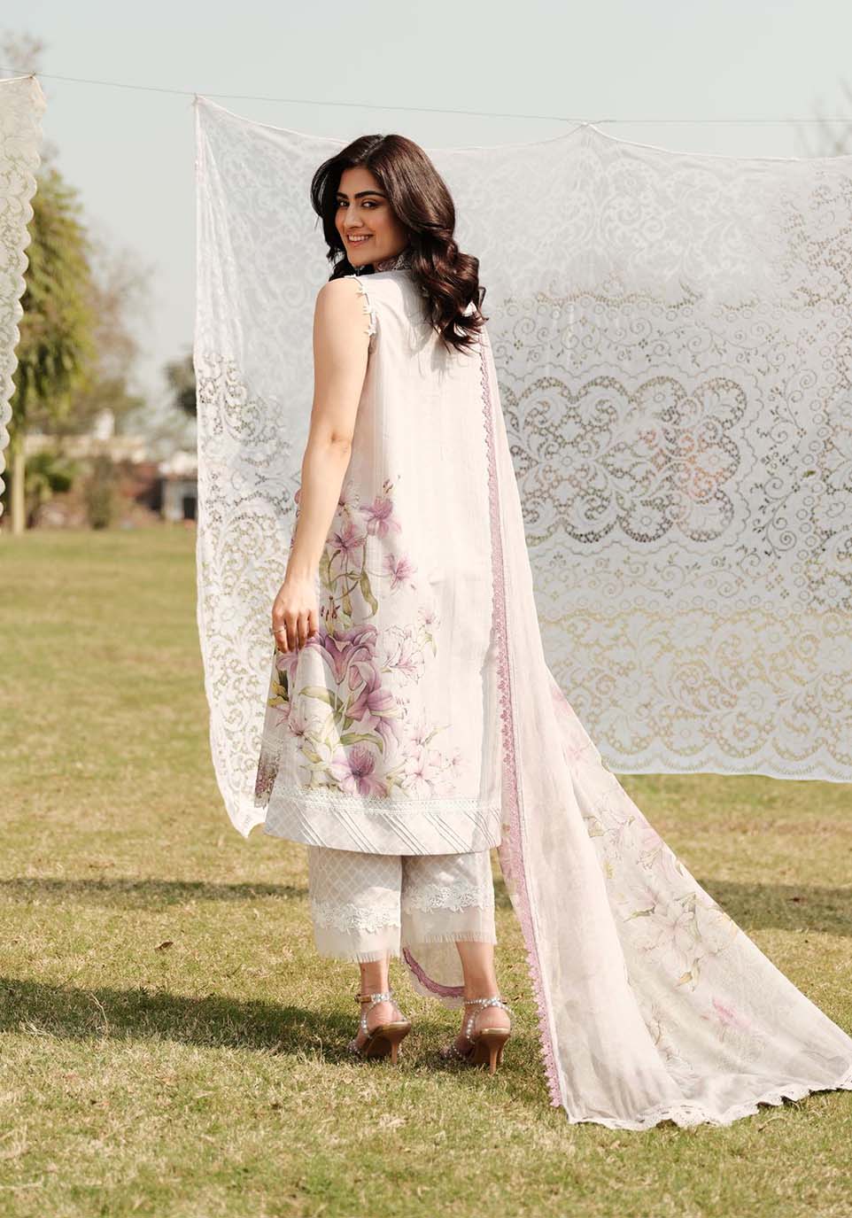 Zarqash | Luxe Lawn 24 | ZQ 3 by Zarqash - Designer Dress - Type: Ladies Clothes - Available at Libayah - 100% Original
