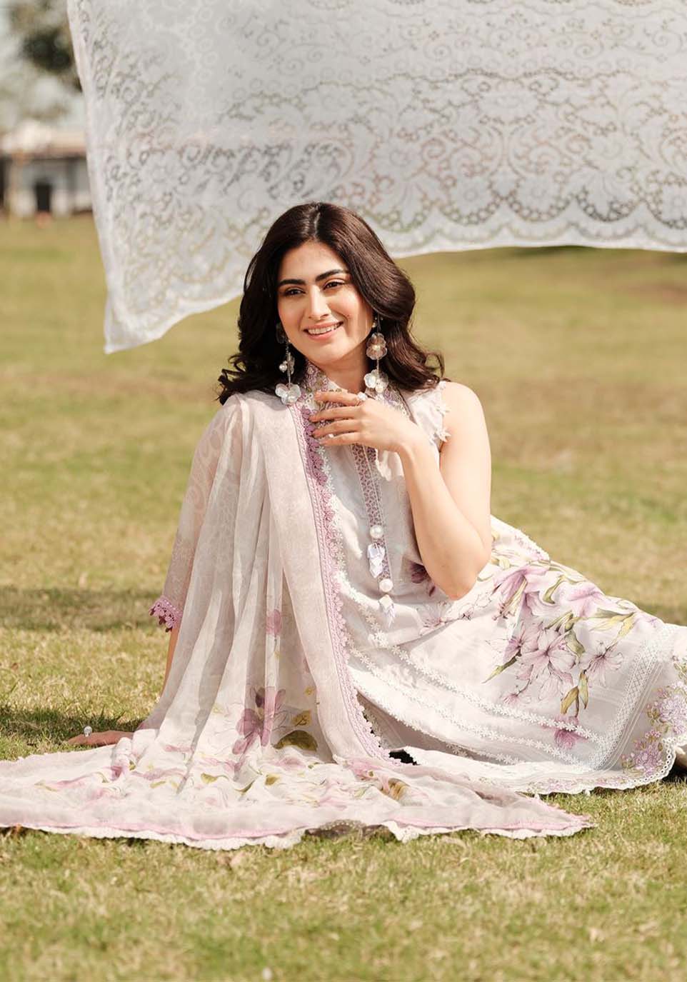 Zarqash | Luxe Lawn 24 | ZQ 3 by Zarqash - Designer Dress - Type: Ladies Clothes - Available at Libayah - 100% Original