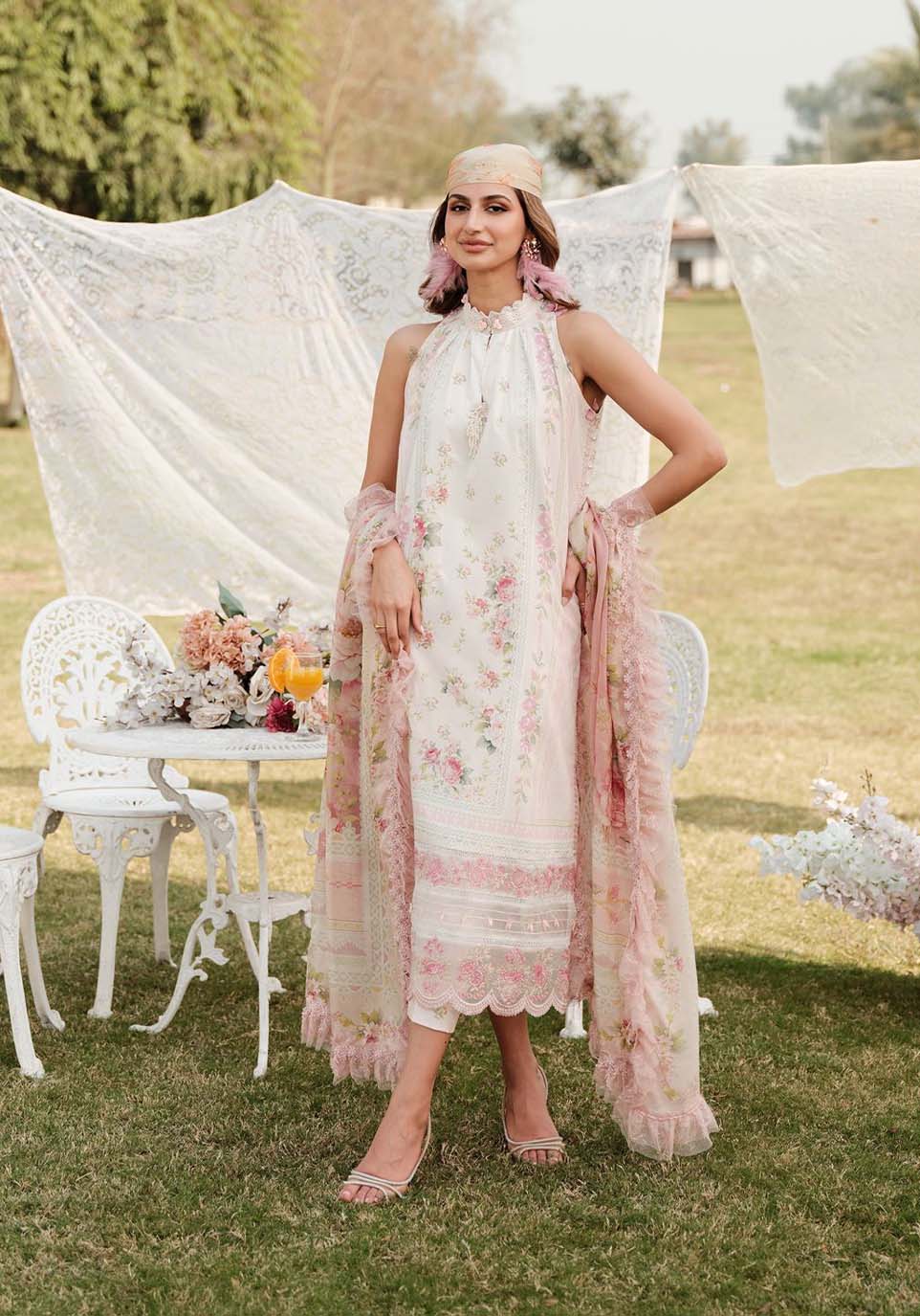 Zarqash | Luxe Lawn 24 | ZQ 5 by Zarqash - Designer Dress - Type: Ladies Clothes - Available at Libayah - 100% Original
