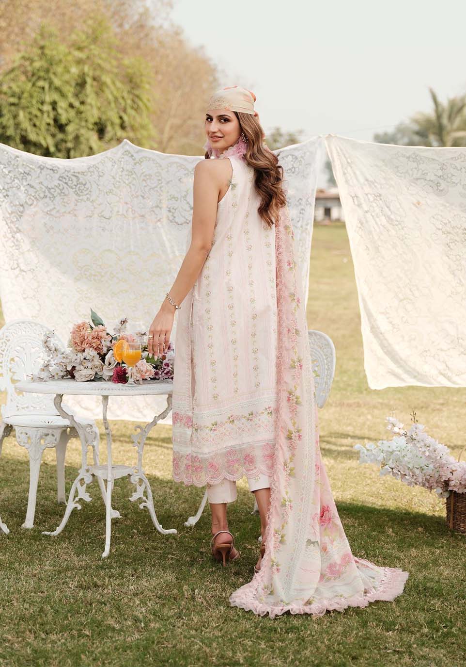 Zarqash | Luxe Lawn 24 | ZQ 5 by Zarqash - Designer Dress - Type: Ladies Clothes - Available at Libayah - 100% Original
