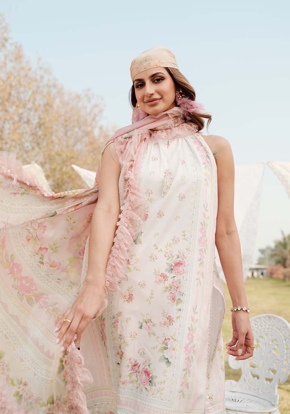 Zarqash | Luxe Lawn 24 | ZQ 5 by Zarqash - Designer Dress - Type: Ladies Clothes - Available at Libayah - 100% Original