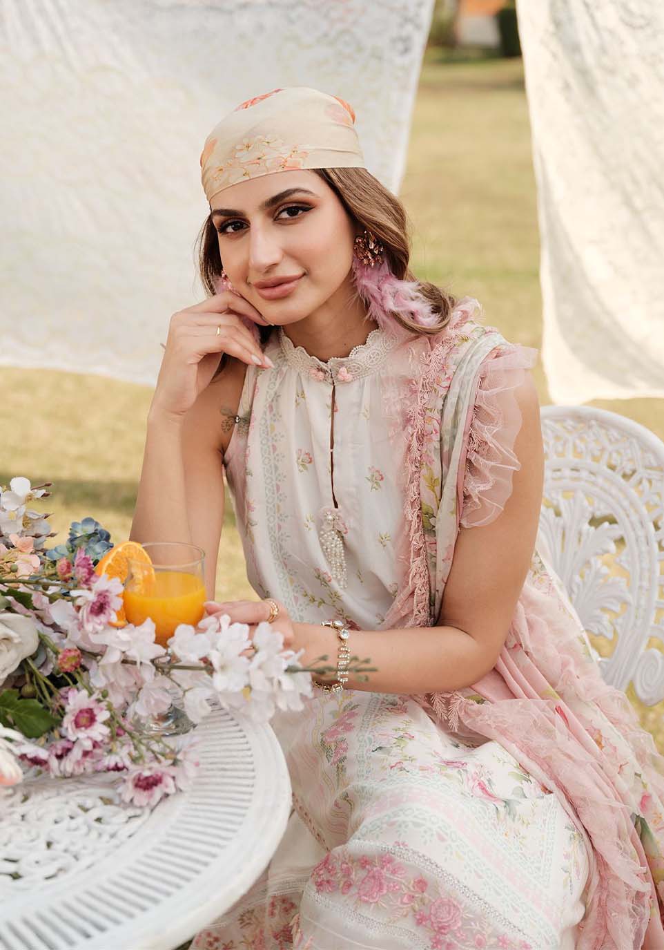 Zarqash | Luxe Lawn 24 | ZQ 5 by Zarqash - Designer Dress - Type: Ladies Clothes - Available at Libayah - 100% Original
