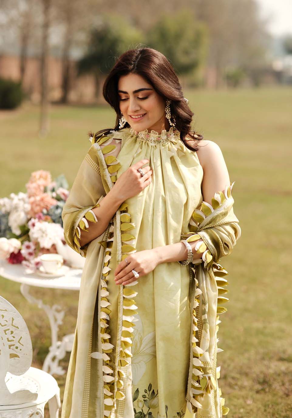 Zarqash | Luxe Lawn 24 | ZQ 13 by Zarqash - Designer Dress - Type: Ladies Clothes - Available at Libayah - 100% Original