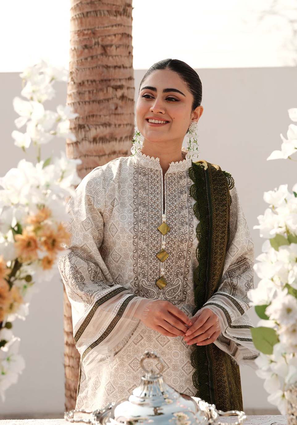 Zarqash | Luxe Lawn 24 | ZQ 9 by Zarqash - Designer Dress - Type: Ladies Clothes - Available at Libayah - 100% Original
