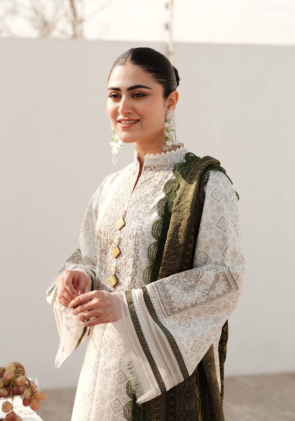 Zarqash | Luxe Lawn 24 | ZQ 9 by Zarqash - Designer Dress - Type: Ladies Clothes - Available at Libayah - 100% Original