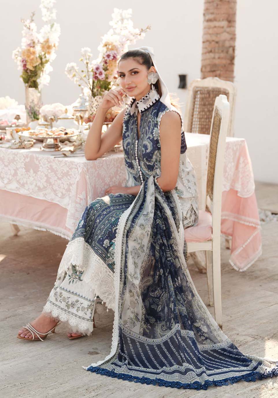 Zarqash | Luxe Lawn 24 | ZQ 10 by Zarqash - Designer Dress - Type: Ladies Clothes - Available at Libayah - 100% Original
