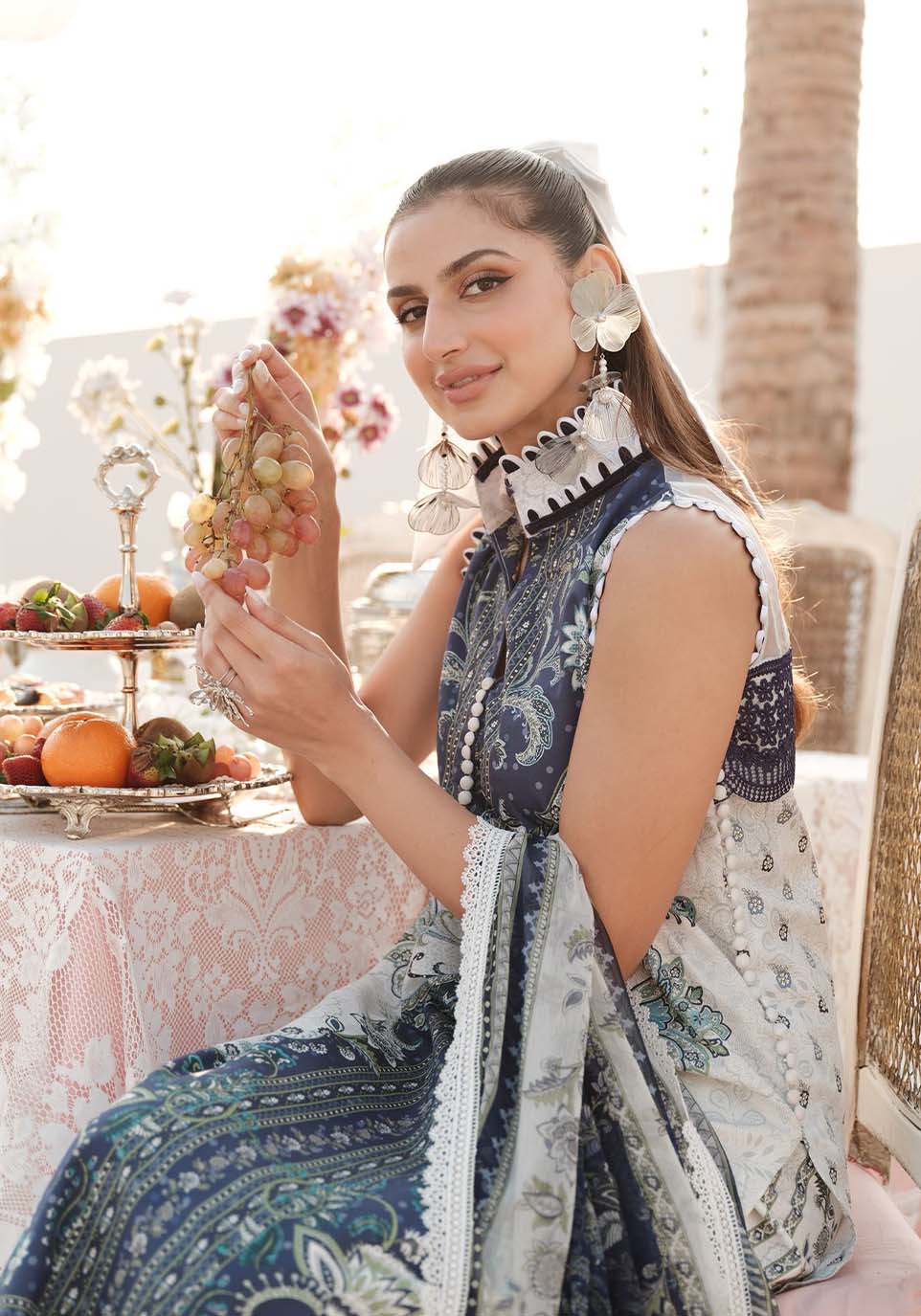 Zarqash | Luxe Lawn 24 | ZQ 10 by Zarqash - Designer Dress - Type: Ladies Clothes - Available at Libayah - 100% Original